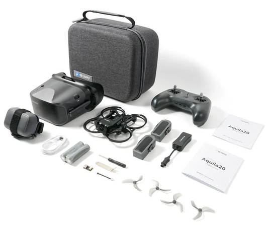 BETAFPV Aquila20 HD FPV Kit — digital video, quad, radio, goggles and case