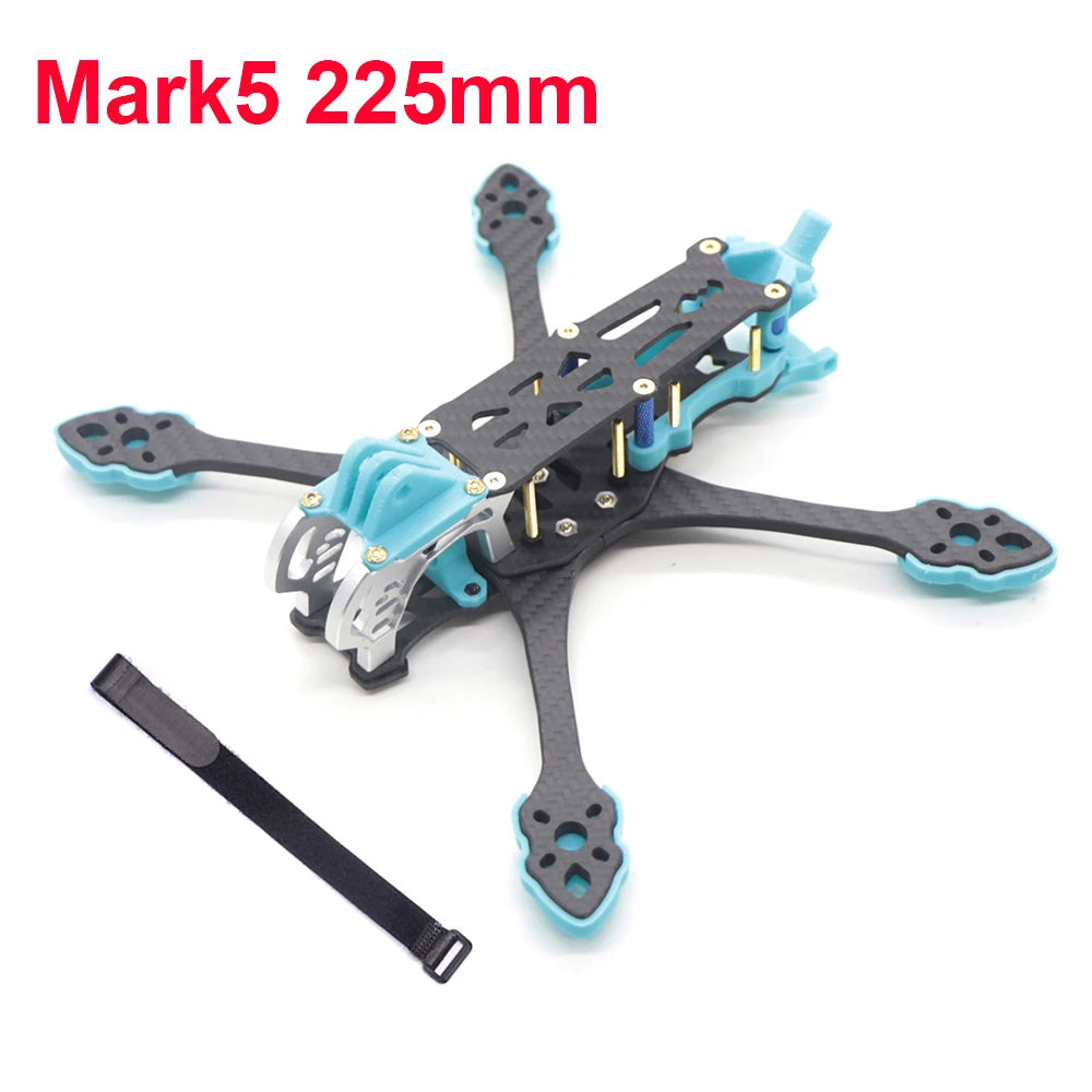 MARK5 5" FPV Carbon Fiber Frame – 225mm Wheelbase for HD Air Unit, Vista & Analog Builds