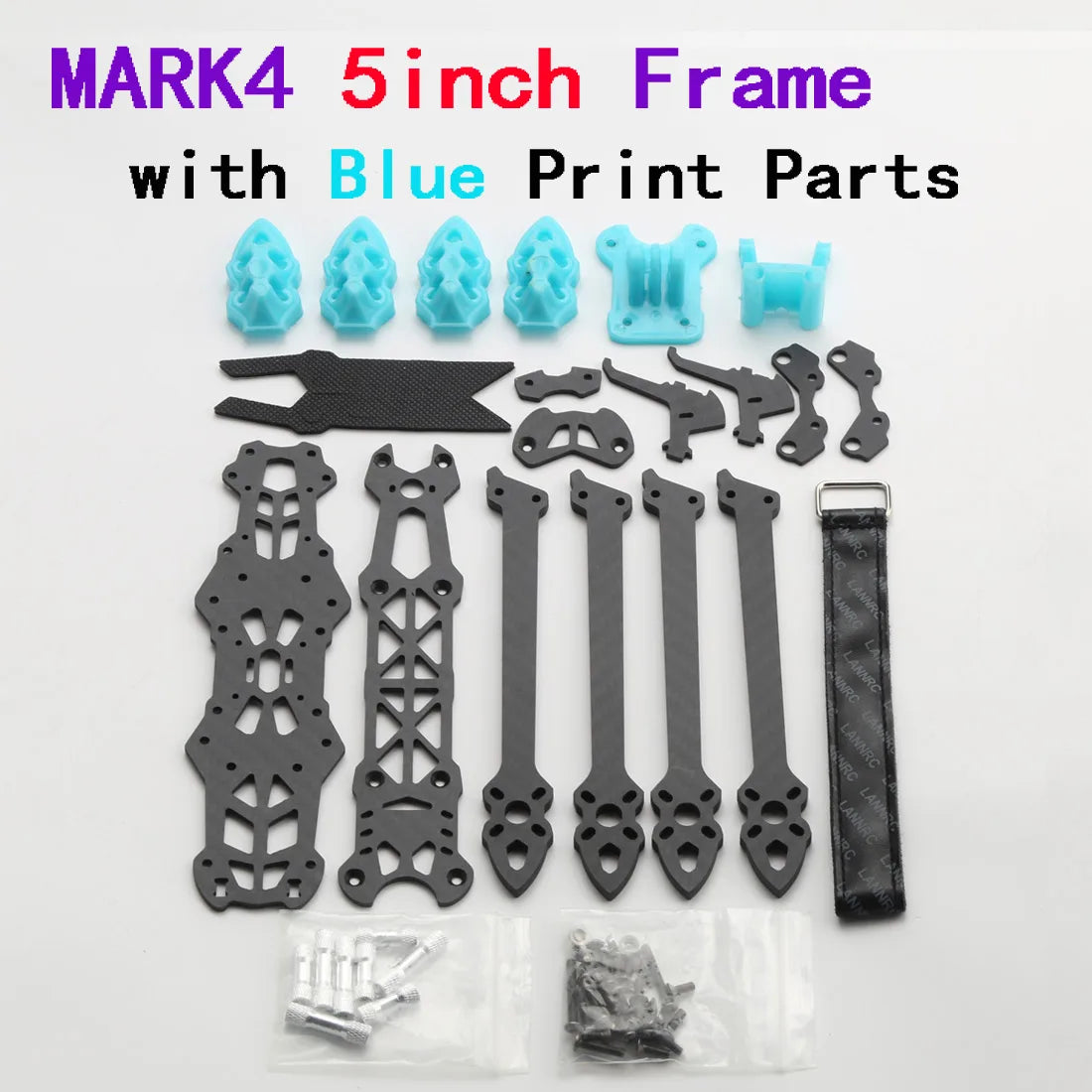 Mark4 5" FPV Carbon Fiber Frame – 225mm Freestyle & Long-Range Racing Quadcopter