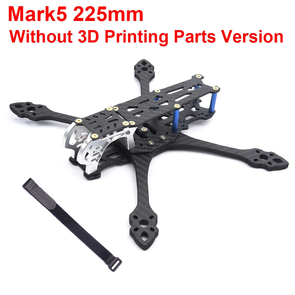 MARK5 5" FPV Carbon Fiber Frame – 225mm Wheelbase for HD Air Unit, Vista & Analog Builds