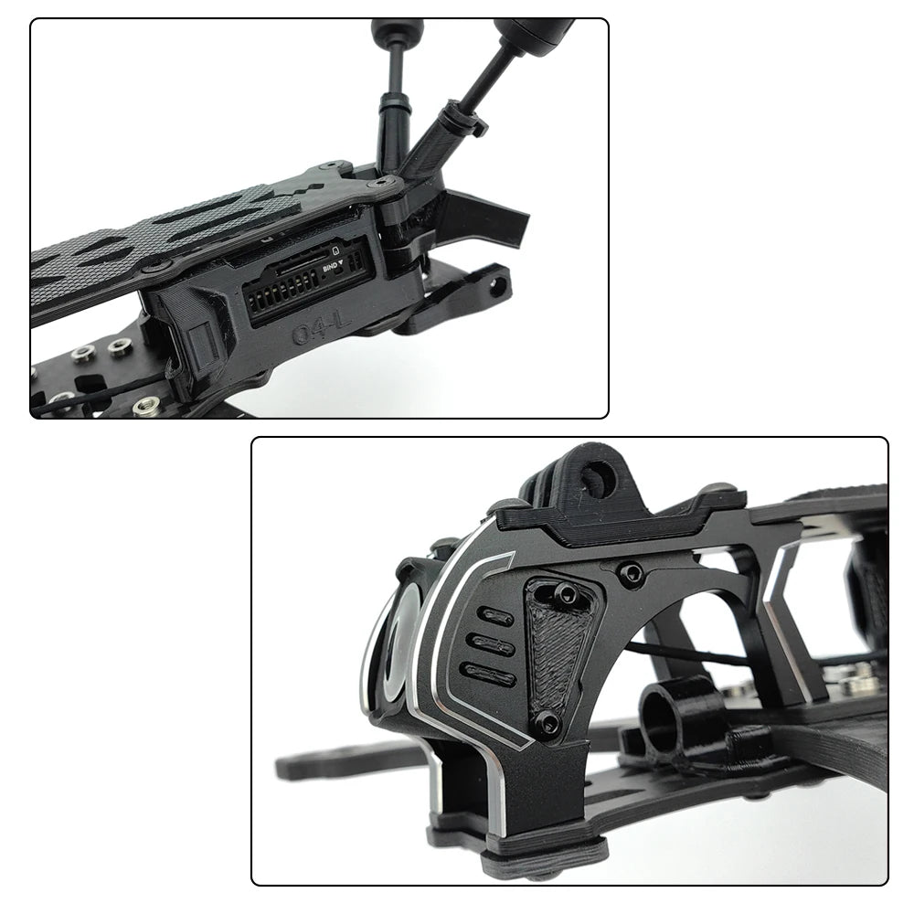 PhiSital Mark5 DC/X O4 Pro 5-Inch FPV Frame Kit β Carbon Fiber Freestyle & Racing Drone Frame | DJI O4 Ready