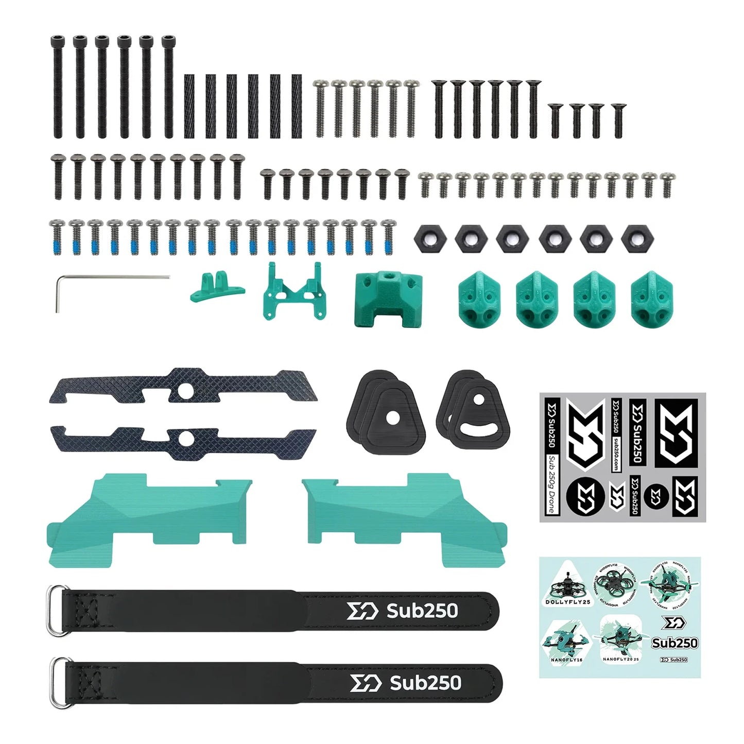 Sub250 Oasisfly30 (OF30) 3" FPV Frame – Ultralight Replaceable Frame Kit for Sub-250g Drones