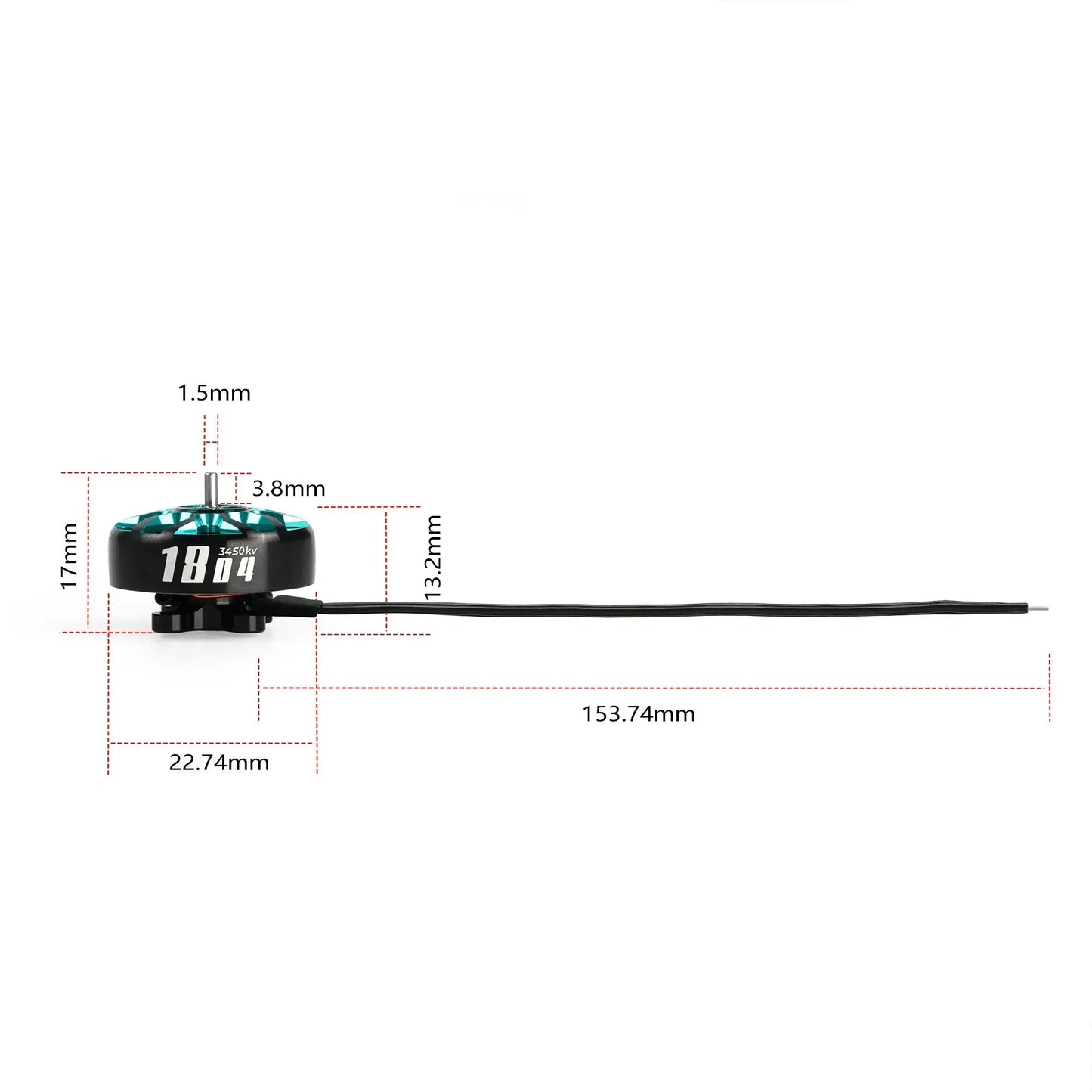 GEPRC SPEEDX2 1804 FPV Motor – 2450KV (6S) / 3450KV (4S)