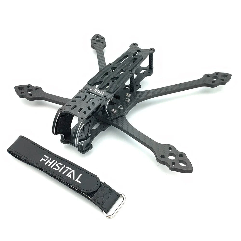 PhiSital Mark5 DC/X O4 Pro 5-Inch FPV Frame Kit β Carbon Fiber Freestyle & Racing Drone Frame | DJI O4 Ready