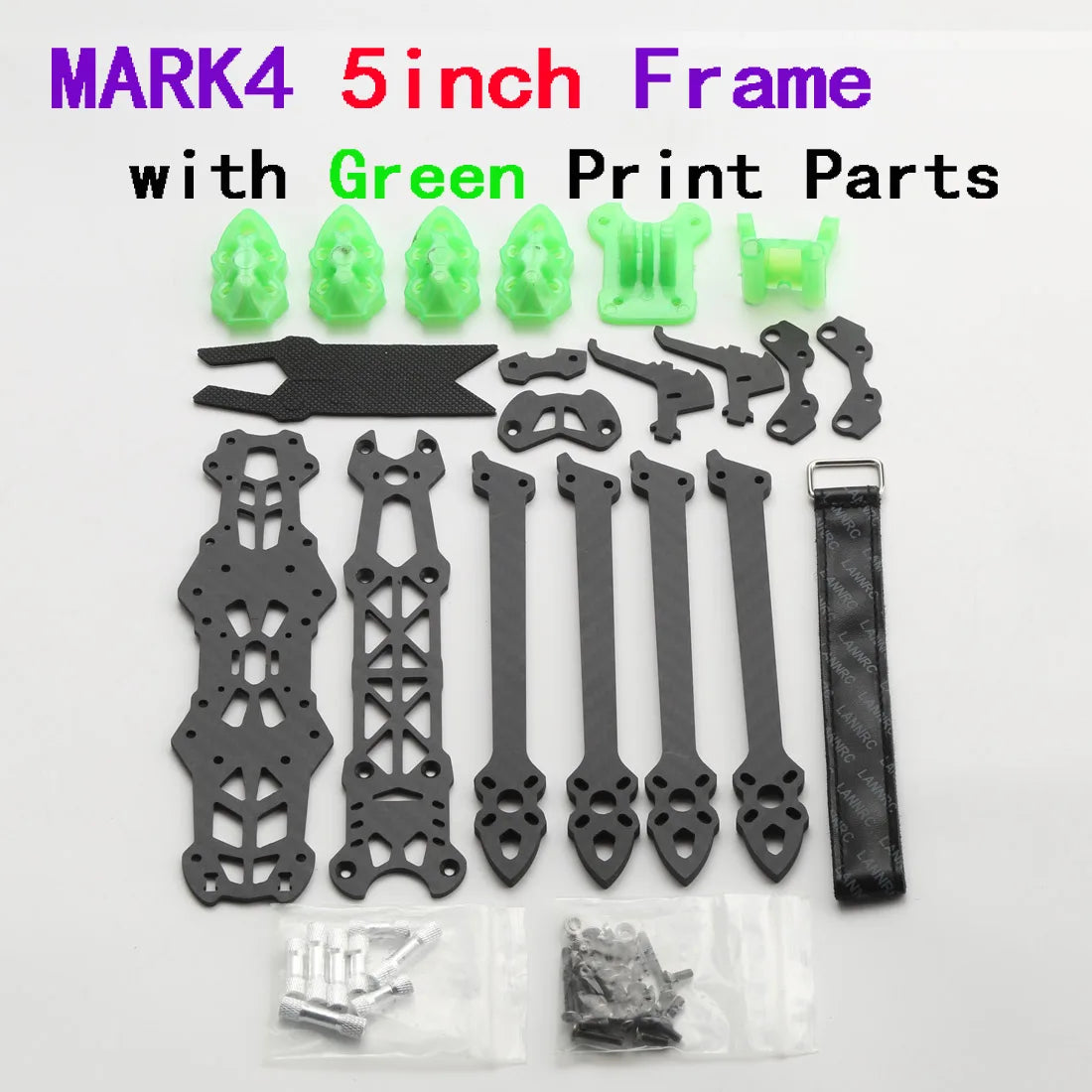 Mark4 5" FPV Carbon Fiber Frame – 225mm Freestyle & Long-Range Racing Quadcopter