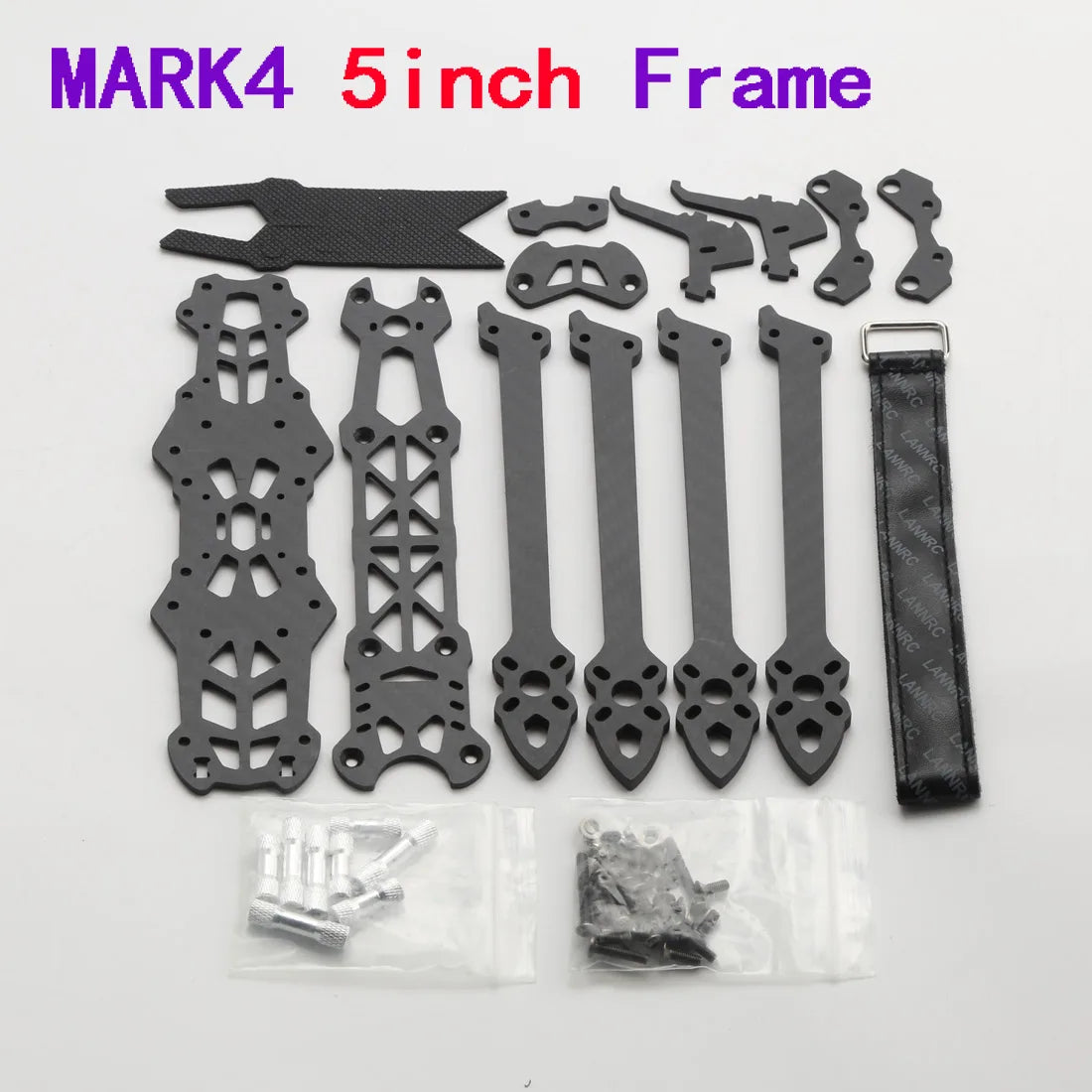Mark4 5" FPV Carbon Fiber Frame – 225mm Freestyle & Long-Range Racing Quadcopter