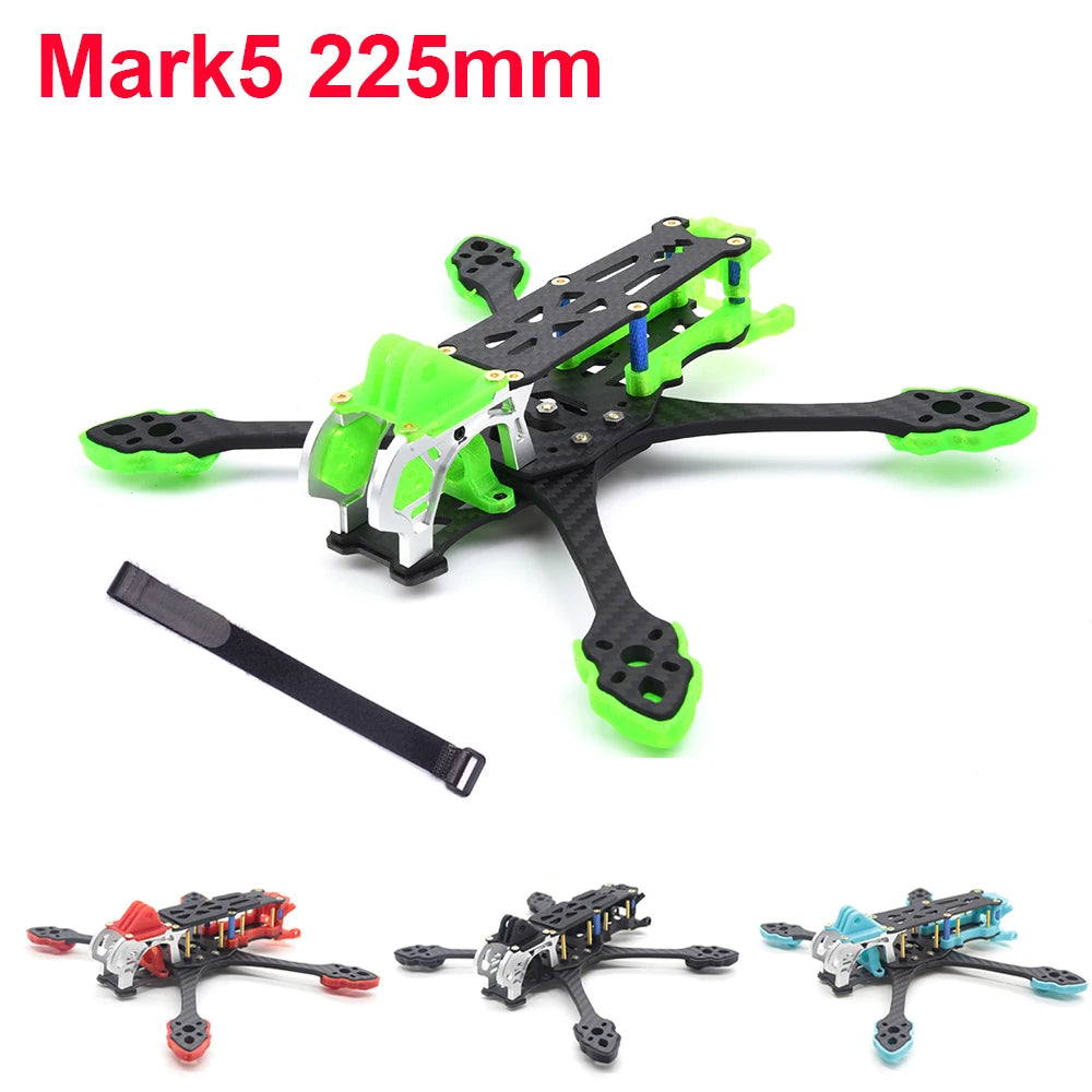 MARK5 5" FPV Carbon Fiber Frame – 225mm Wheelbase for HD Air Unit, Vista & Analog Builds