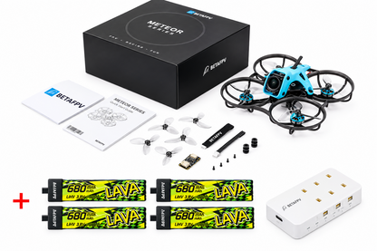 BETAFPV Meteor75 Pro ll  DJI O4 Air Unit Wide , 4 Batteries + Charger