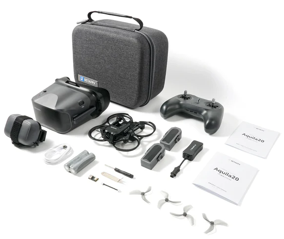 BETAFPV Aquila20 HD FPV Kit — digital video, quad, radio, goggles and case