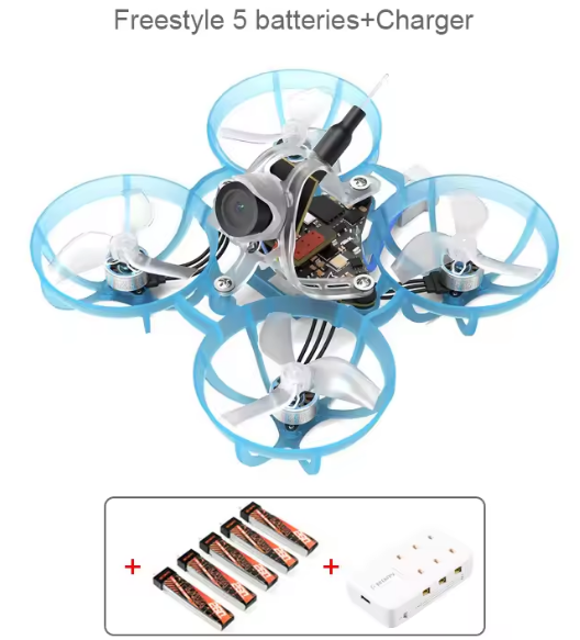 BETAFPV Air65 Freestyle ELRS 5-in-1 with 5 LAVA 260mAh batteries and 6-channel charger
