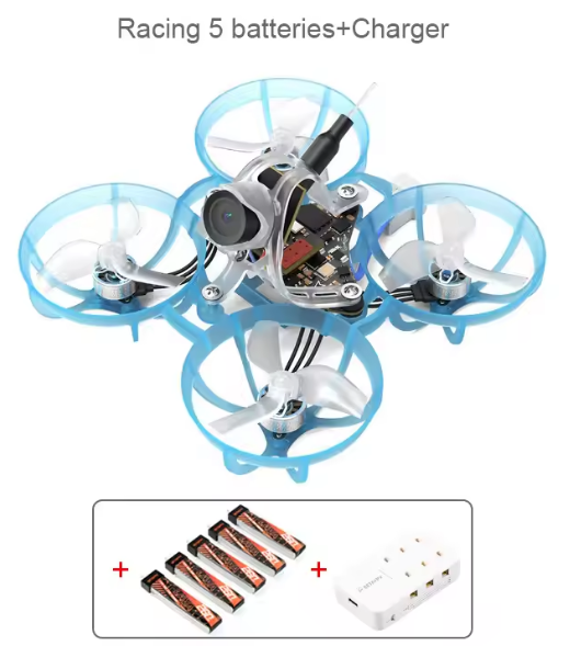 BETAFPV Air65 Racing ELRS 5-in-1 with 5 LAVA 260mAh batteries and 6-channel charger