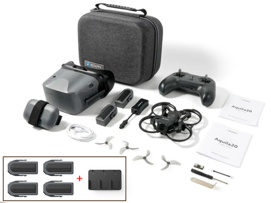 BETAFPV Aquila20 FPV Kit with 4 extra batteries and multi-charger