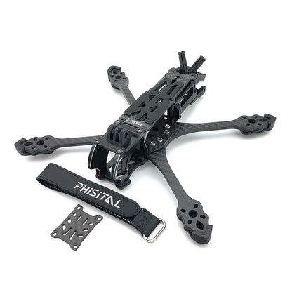 PhiSital Mark5 DC/X O4 Pro 5-Inch FPV Frame Kit – Carbon Fiber Freestyle & Racing Drone Frame | DJI O4 Ready