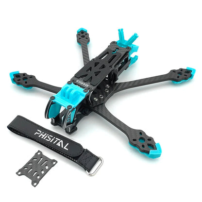 PhiSital Mark5 DC/X O4 Pro 5-Inch FPV Frame Kit – Carbon Fiber Freestyle & Racing Drone Frame | DJI O4 Ready