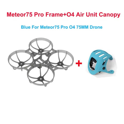 65mm / 75mm Frame Kit for BETAFPV Meteor65 Pro / Meteor75 Pro – Compatible with O4 Air Unit & Camera Canopy