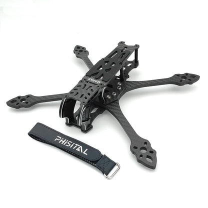 PhiSital Mark5 X/DC O4 Pro 5" FPV Frame Kit – Carbon Fiber Freestyle Racing Drone for DIY Builds