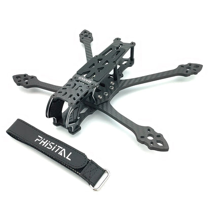 PhiSital Mark5 X/DC O4 Pro 5" FPV Frame Kit – Carbon Fiber Freestyle Racing Drone for DIY Builds