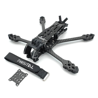 PhiSital Mark5 X/DC O4 Pro 5" FPV Frame Kit – Carbon Fiber Freestyle Racing Drone for DIY Builds