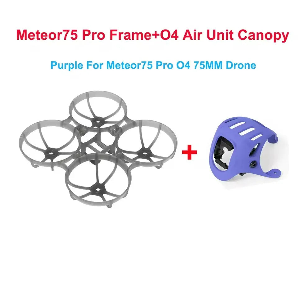 65mm / 75mm Frame Kit for BETAFPV Meteor65 Pro / Meteor75 Pro – Compatible with O4 Air Unit & Camera Canopy