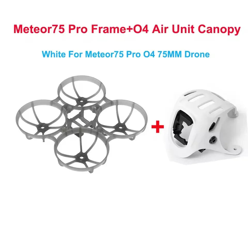 65mm / 75mm Frame Kit for BETAFPV Meteor65 Pro / Meteor75 Pro – Compatible with O4 Air Unit & Camera Canopy