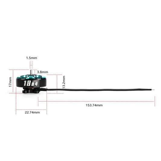 GEPRC SPEEDX2 1804 FPV Motor – 2450KV (6S) / 3450KV (4S)
