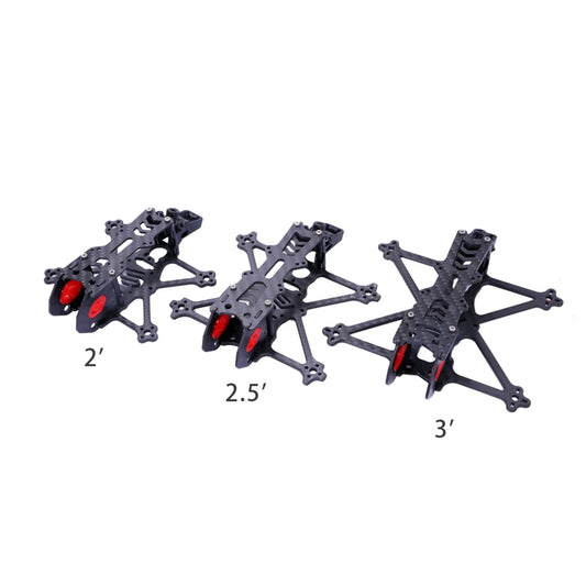 AlfaRC Fi-100 Toothpick Frame Kit – 2"/2.5"/3" | O3 Air Unit Compatible | Ultralight FPV Drone Frame