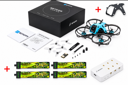 BETAFPV Meteor75 Pro ll  DJI O4 Air Unit Wide , 4 Batteries + Charger