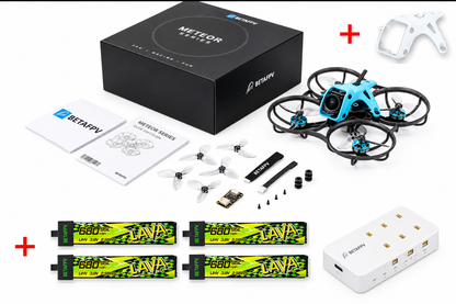 BETAFPV Meteor75 Pro ll  DJI O4 Air Unit Wide , 4 Batteries + Charger